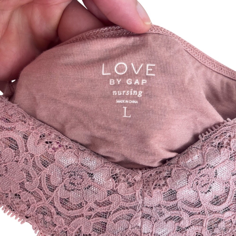 Love by Gap Nursing Nightgown Pink Leopard Print size Large - Picture 6 of 8